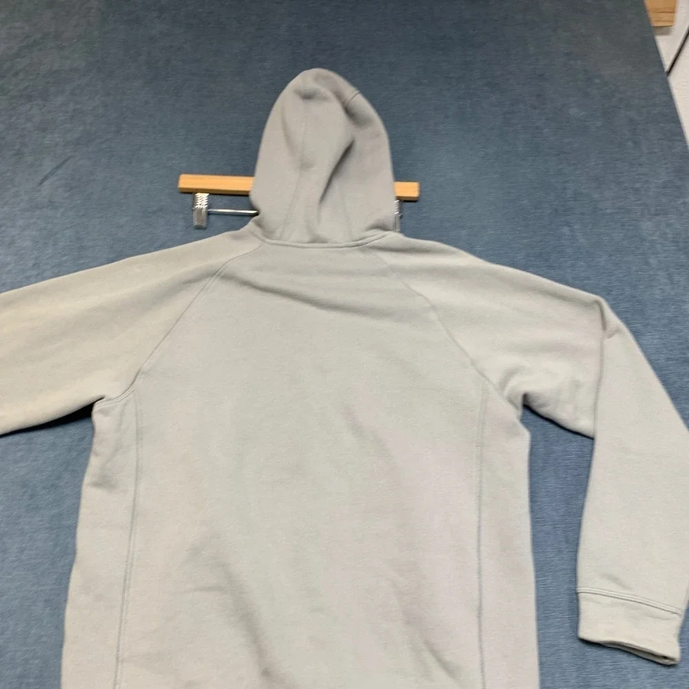 Adidas Hoodie Mens M Gray Kangaroo Pockets Drawstring Raglan Sleeve Winter Warm